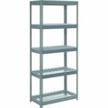 Global Industrial 5 Shelf, Extra HD Boltless Shelving, Starter, 36inW x 12inD x 96inH, Wire Deck 601896H